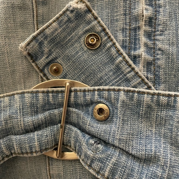 Buffalo by David Bitton—Denim Dress-Light Wash Denim—Size Medium - Picture 6 of 6